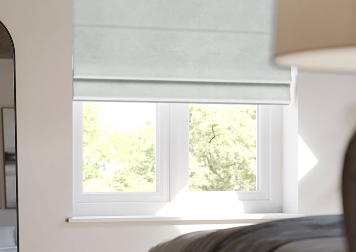 Odessa Velvet, Silver - Twist&Fit Roman Blind - Image 5